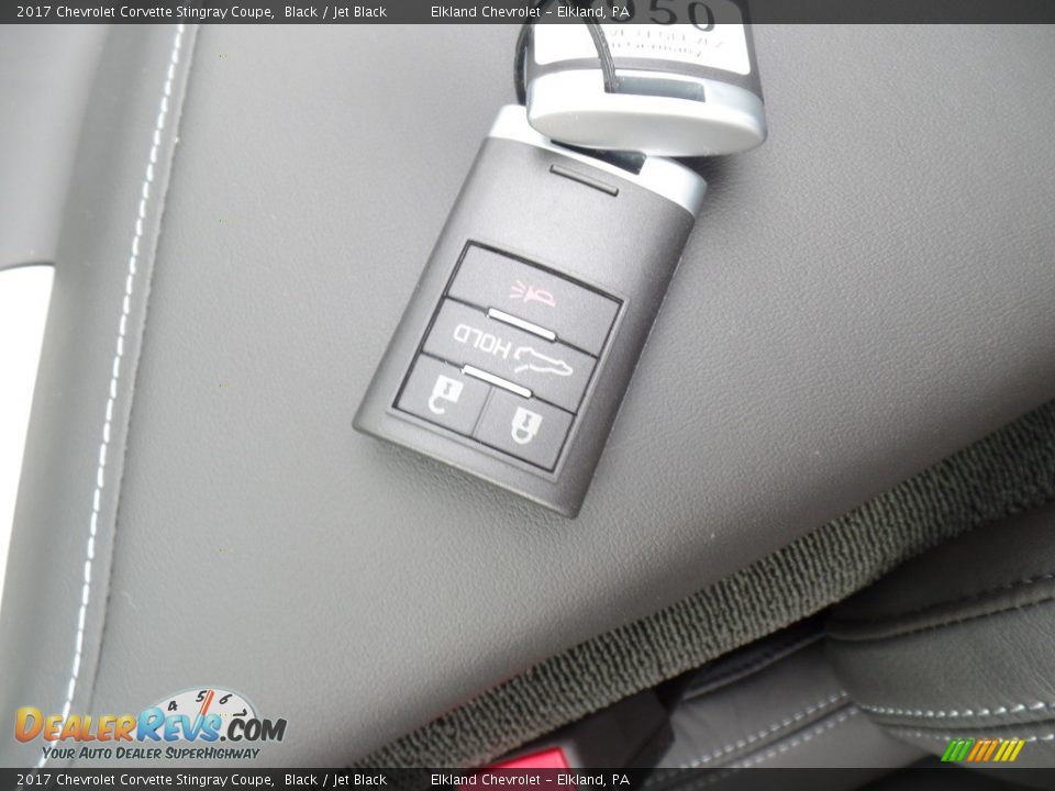 2017 Chevrolet Corvette Stingray Coupe Black / Jet Black Photo #17