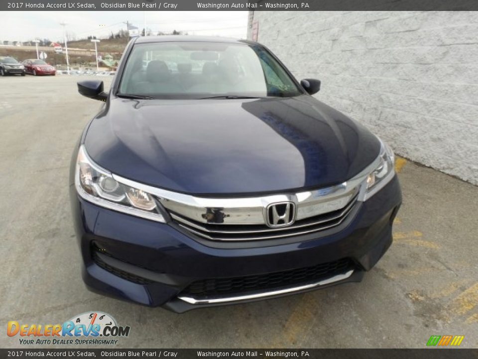 2017 Honda Accord LX Sedan Obsidian Blue Pearl / Gray Photo #4