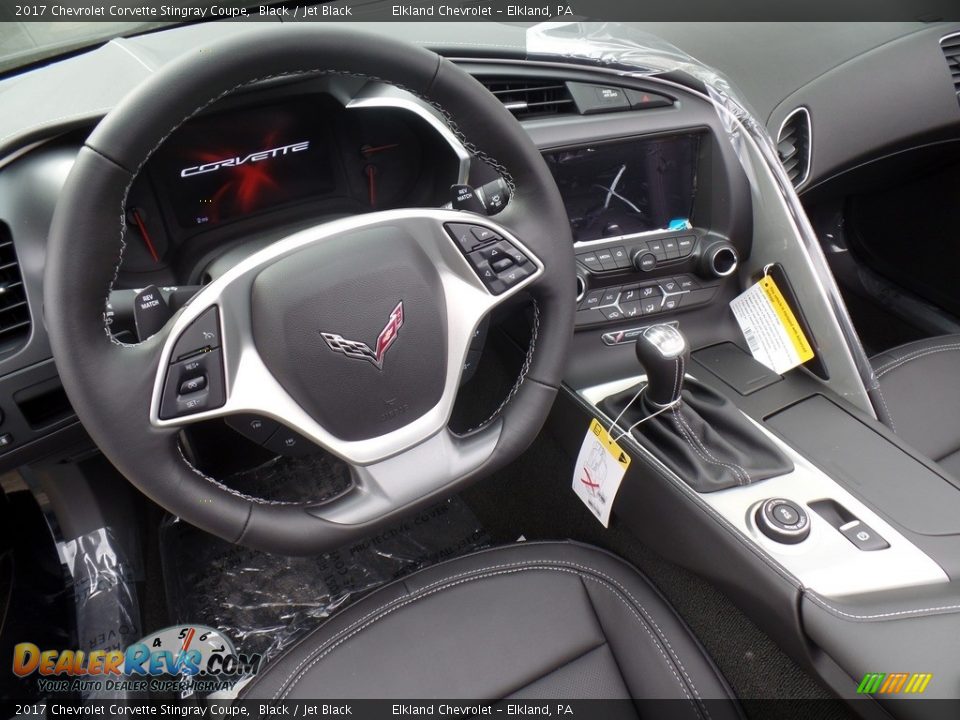 Jet Black Interior - 2017 Chevrolet Corvette Stingray Coupe Photo #18