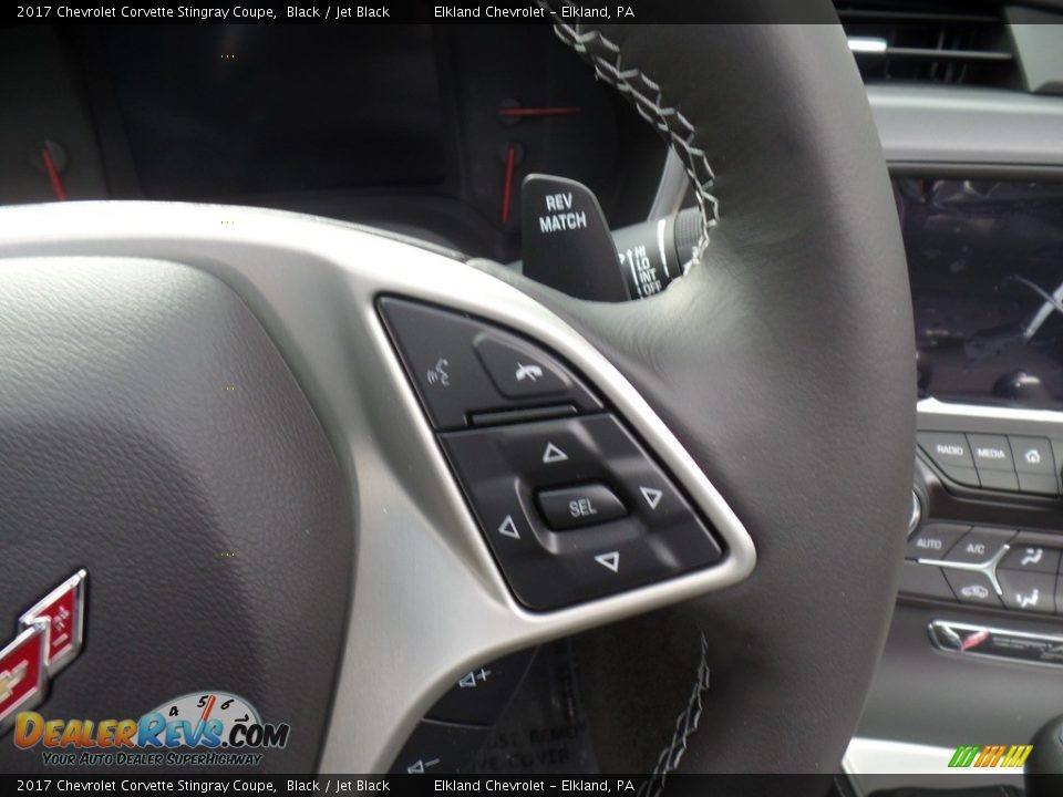 2017 Chevrolet Corvette Stingray Coupe Black / Jet Black Photo #20