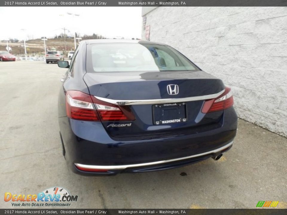 2017 Honda Accord LX Sedan Obsidian Blue Pearl / Gray Photo #7