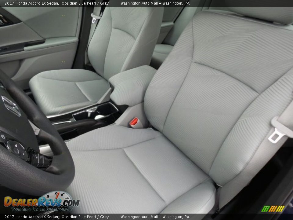 2017 Honda Accord LX Sedan Obsidian Blue Pearl / Gray Photo #10