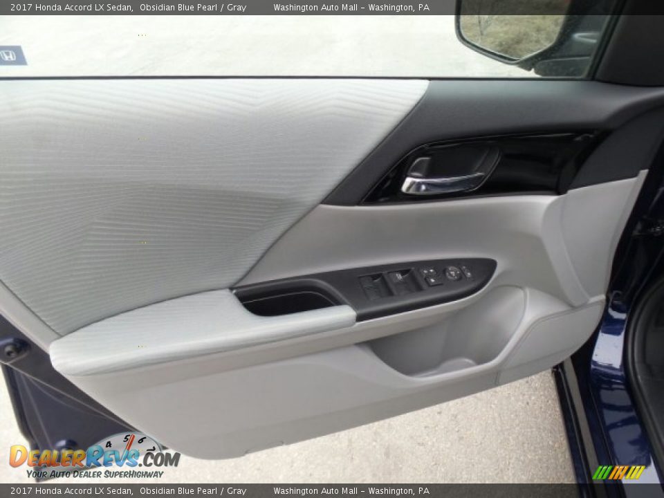 2017 Honda Accord LX Sedan Obsidian Blue Pearl / Gray Photo #14