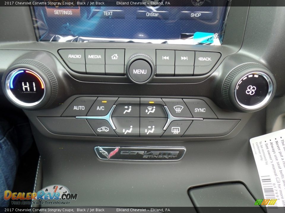 Controls of 2017 Chevrolet Corvette Stingray Coupe Photo #29