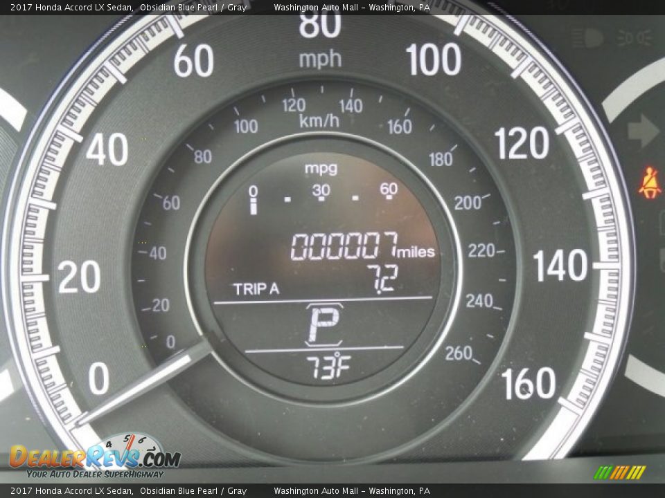 2017 Honda Accord LX Sedan Obsidian Blue Pearl / Gray Photo #17