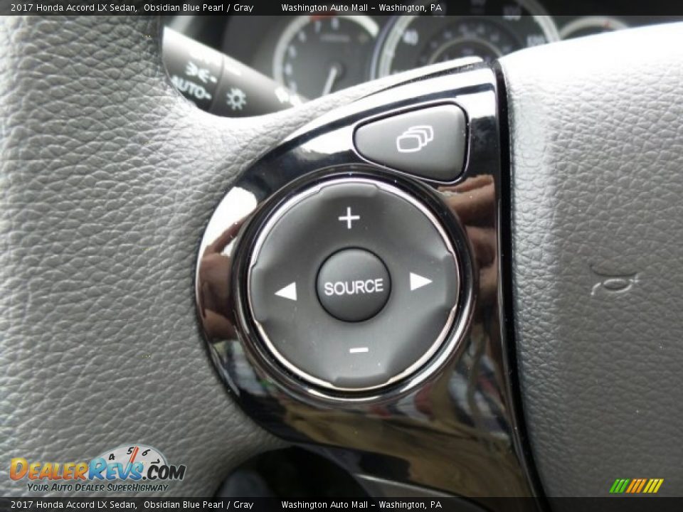 2017 Honda Accord LX Sedan Obsidian Blue Pearl / Gray Photo #20