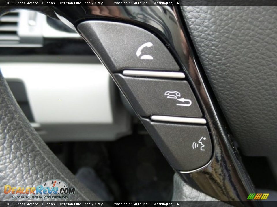 2017 Honda Accord LX Sedan Obsidian Blue Pearl / Gray Photo #21