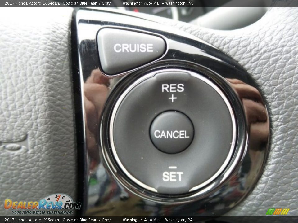 2017 Honda Accord LX Sedan Obsidian Blue Pearl / Gray Photo #23