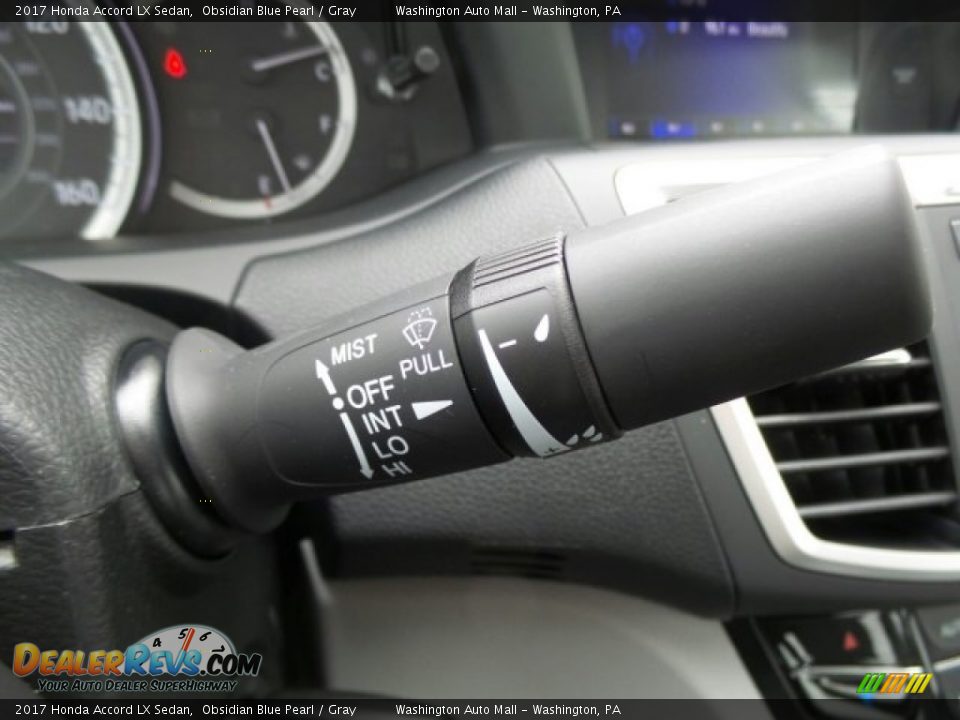 2017 Honda Accord LX Sedan Obsidian Blue Pearl / Gray Photo #24