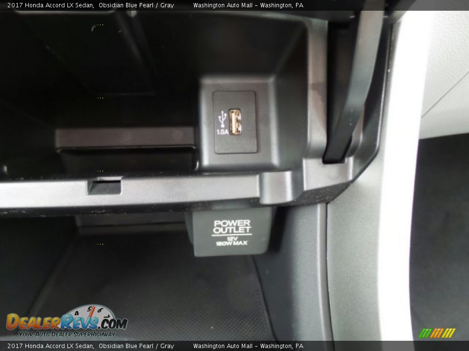 2017 Honda Accord LX Sedan Obsidian Blue Pearl / Gray Photo #28