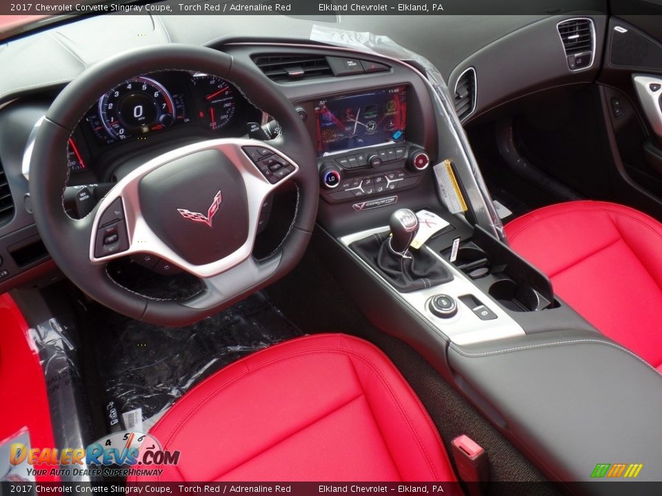 Adrenaline Red Interior - 2017 Chevrolet Corvette Stingray Coupe Photo #20