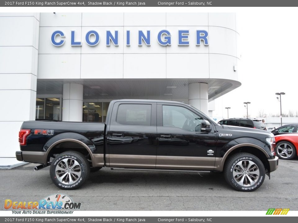 2017 Ford F150 King Ranch SuperCrew 4x4 Shadow Black / King Ranch Java Photo #2