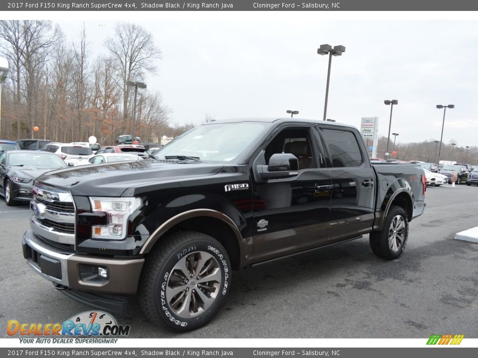 2017 Ford F150 King Ranch SuperCrew 4x4 Shadow Black / King Ranch Java Photo #3