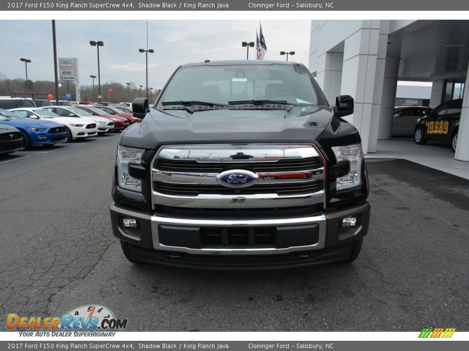 2017 Ford F150 King Ranch SuperCrew 4x4 Shadow Black / King Ranch Java Photo #4