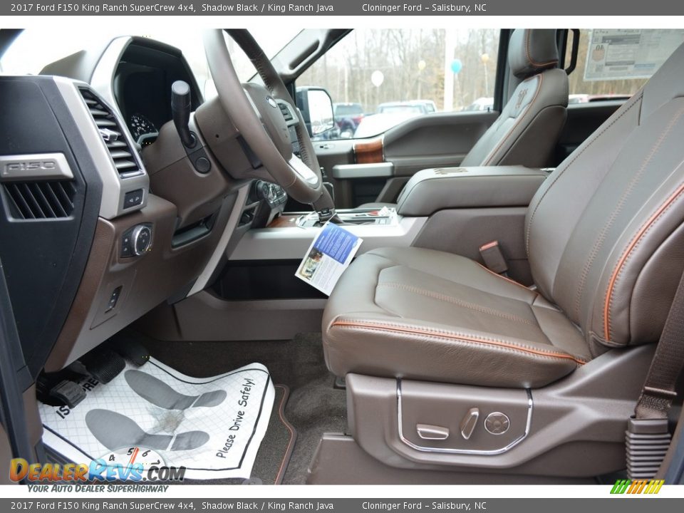 2017 Ford F150 King Ranch SuperCrew 4x4 Shadow Black / King Ranch Java Photo #8