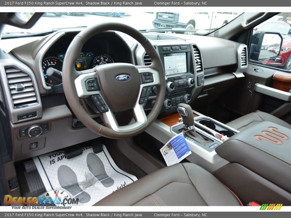 2017 Ford F150 King Ranch SuperCrew 4x4 Shadow Black / King Ranch Java Photo #10