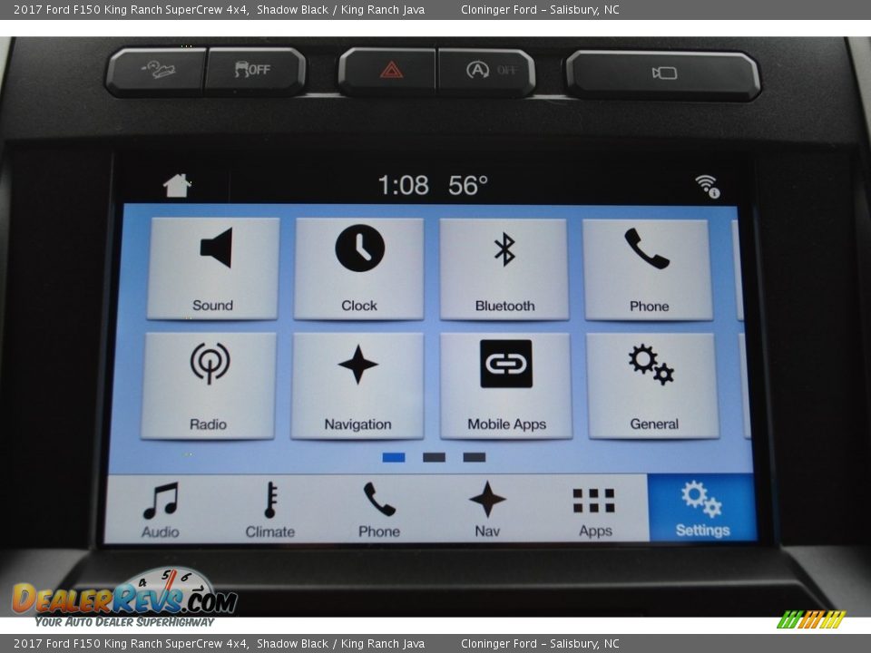 2017 Ford F150 King Ranch SuperCrew 4x4 Shadow Black / King Ranch Java Photo #14