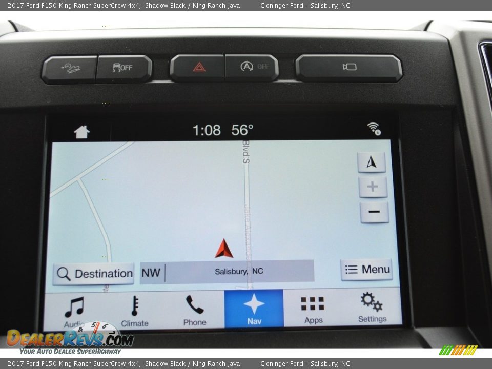2017 Ford F150 King Ranch SuperCrew 4x4 Shadow Black / King Ranch Java Photo #16
