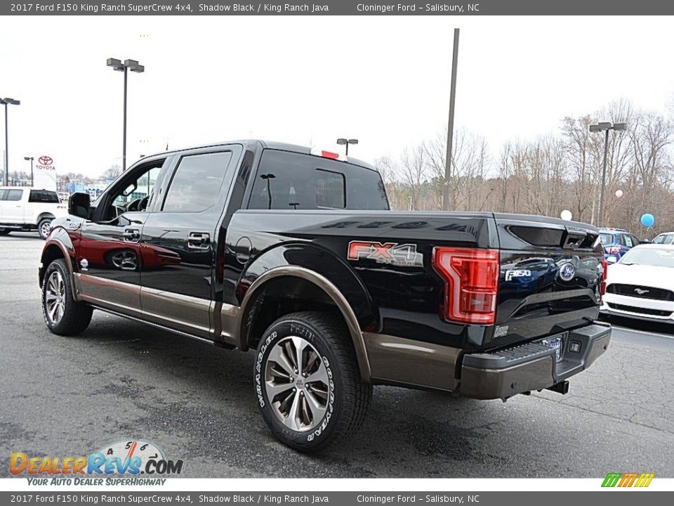 2017 Ford F150 King Ranch SuperCrew 4x4 Shadow Black / King Ranch Java Photo #31