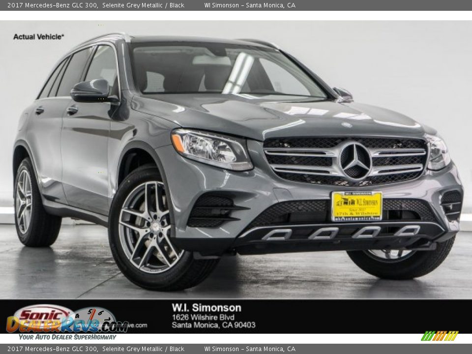 2017 Mercedes-Benz GLC 300 Selenite Grey Metallic / Black Photo #1