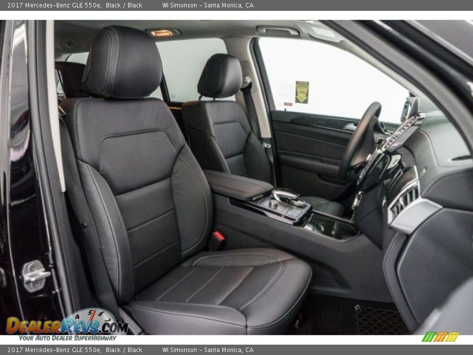 Black Interior - 2017 Mercedes-Benz GLE 550e Photo #2
