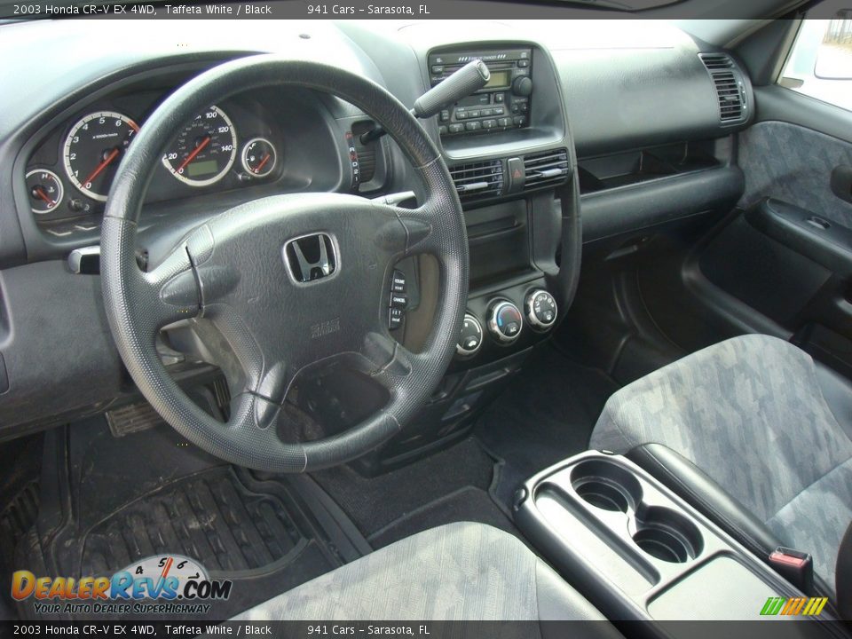 2003 Honda CR-V EX 4WD Taffeta White / Black Photo #12