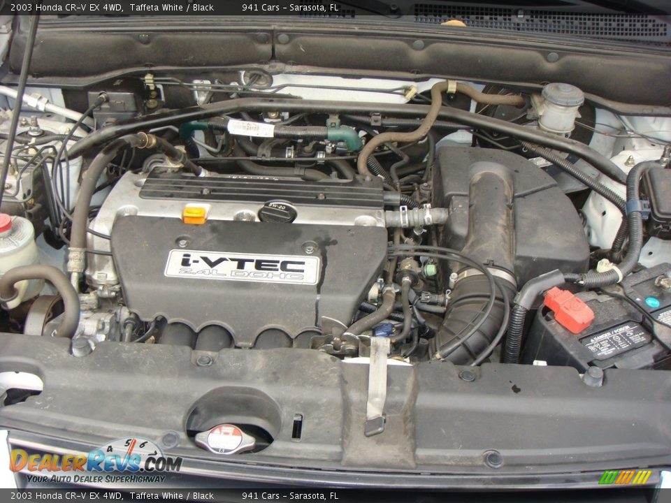2003 Honda CR-V EX 4WD Taffeta White / Black Photo #23