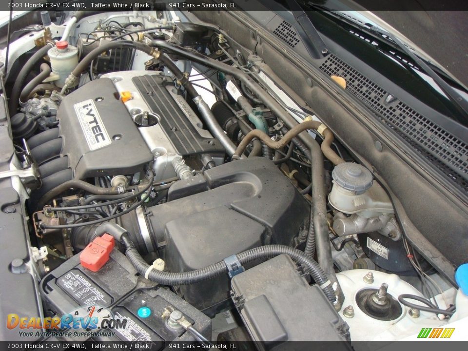 2003 Honda CR-V EX 4WD Taffeta White / Black Photo #24
