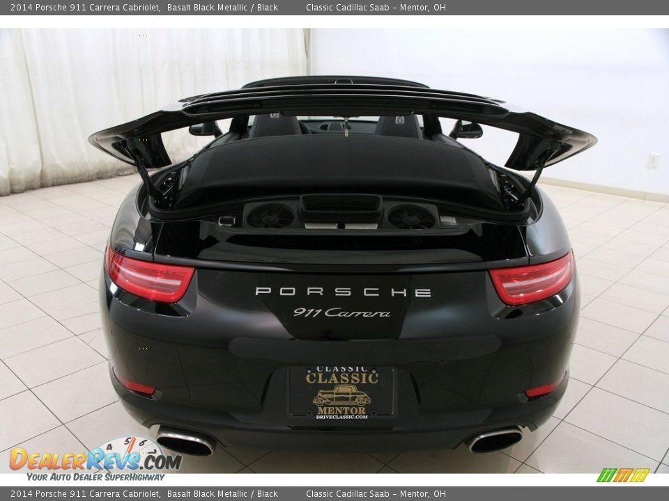 2014 Porsche 911 Carrera Cabriolet Basalt Black Metallic / Black Photo #35