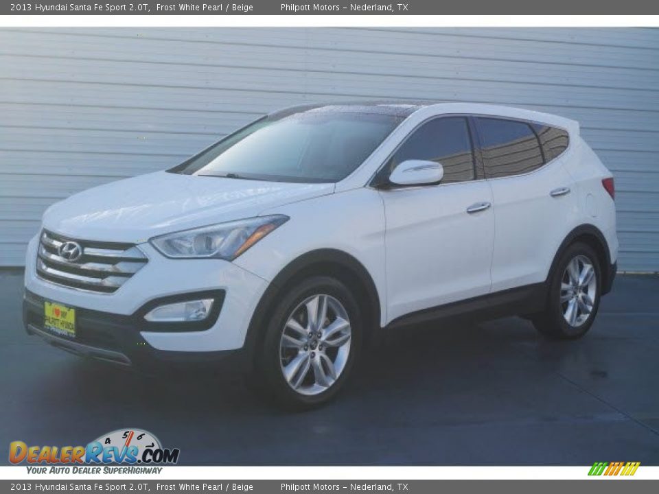 2013 Hyundai Santa Fe Sport 2.0T Frost White Pearl / Beige Photo #3