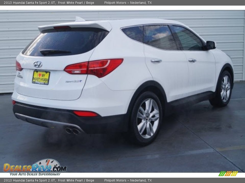 2013 Hyundai Santa Fe Sport 2.0T Frost White Pearl / Beige Photo #4