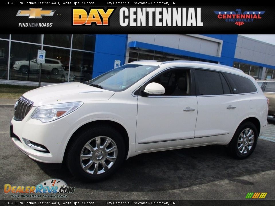 2014 Buick Enclave Leather AWD White Opal / Cocoa Photo #1