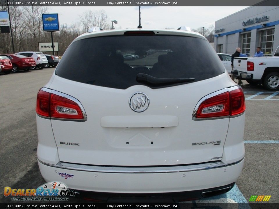 2014 Buick Enclave Leather AWD White Opal / Cocoa Photo #5