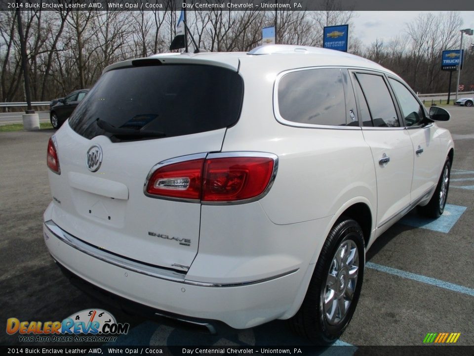 2014 Buick Enclave Leather AWD White Opal / Cocoa Photo #6