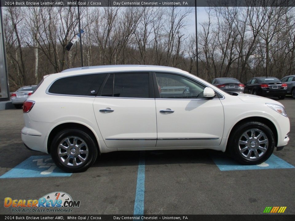 2014 Buick Enclave Leather AWD White Opal / Cocoa Photo #12