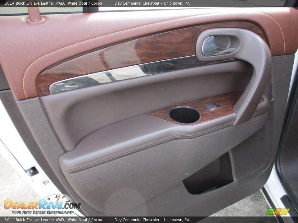 2014 Buick Enclave Leather AWD White Opal / Cocoa Photo #24