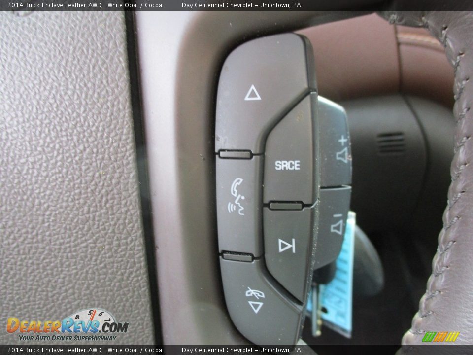 2014 Buick Enclave Leather AWD White Opal / Cocoa Photo #36