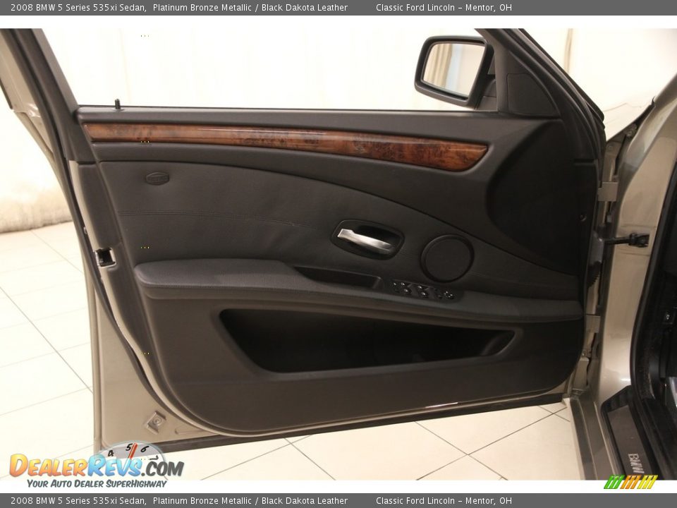 2008 BMW 5 Series 535xi Sedan Platinum Bronze Metallic / Black Dakota Leather Photo #4