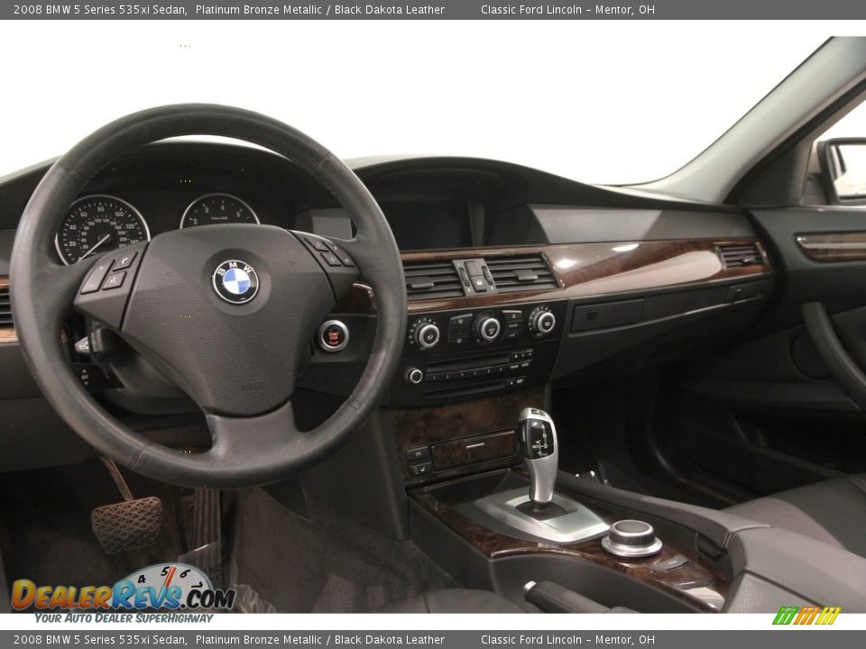2008 BMW 5 Series 535xi Sedan Platinum Bronze Metallic / Black Dakota Leather Photo #8