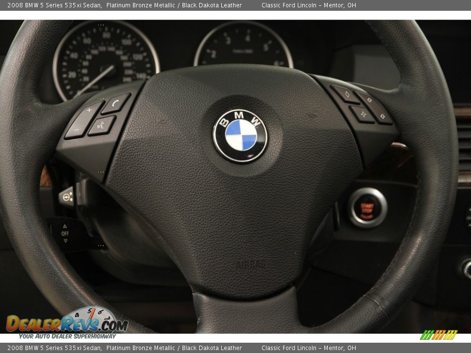 2008 BMW 5 Series 535xi Sedan Platinum Bronze Metallic / Black Dakota Leather Photo #9