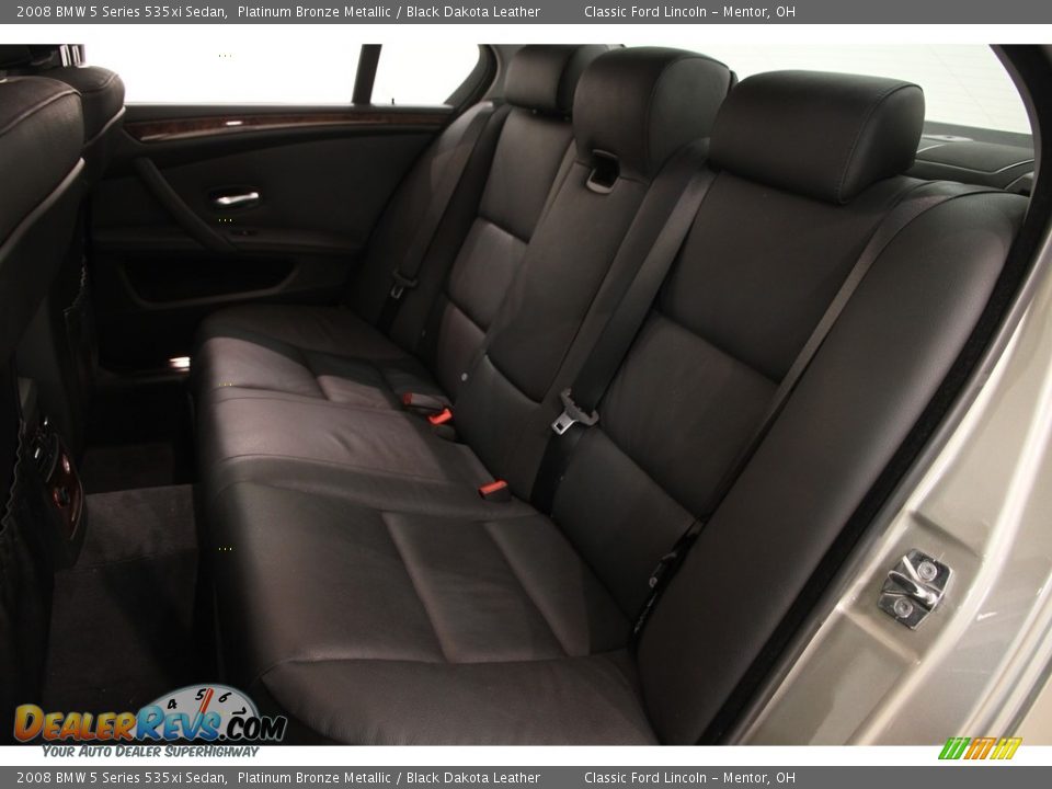 2008 BMW 5 Series 535xi Sedan Platinum Bronze Metallic / Black Dakota Leather Photo #20