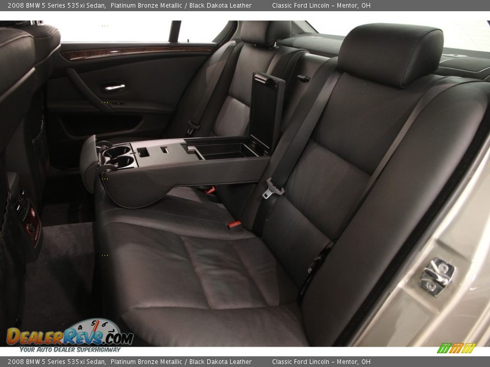 2008 BMW 5 Series 535xi Sedan Platinum Bronze Metallic / Black Dakota Leather Photo #21