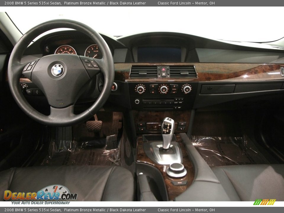 2008 BMW 5 Series 535xi Sedan Platinum Bronze Metallic / Black Dakota Leather Photo #22