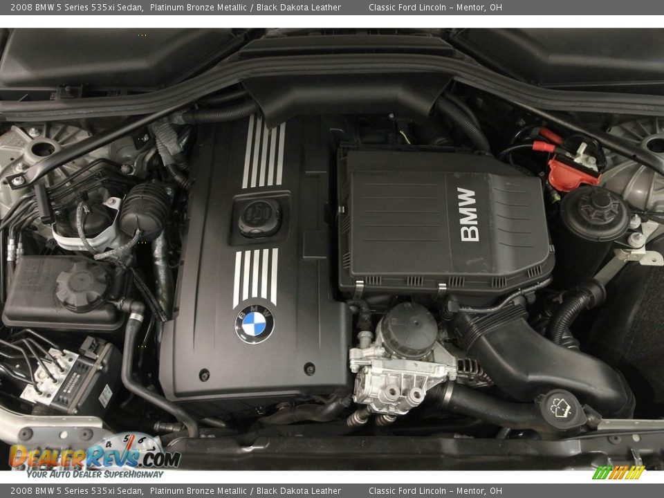 2008 BMW 5 Series 535xi Sedan Platinum Bronze Metallic / Black Dakota Leather Photo #25
