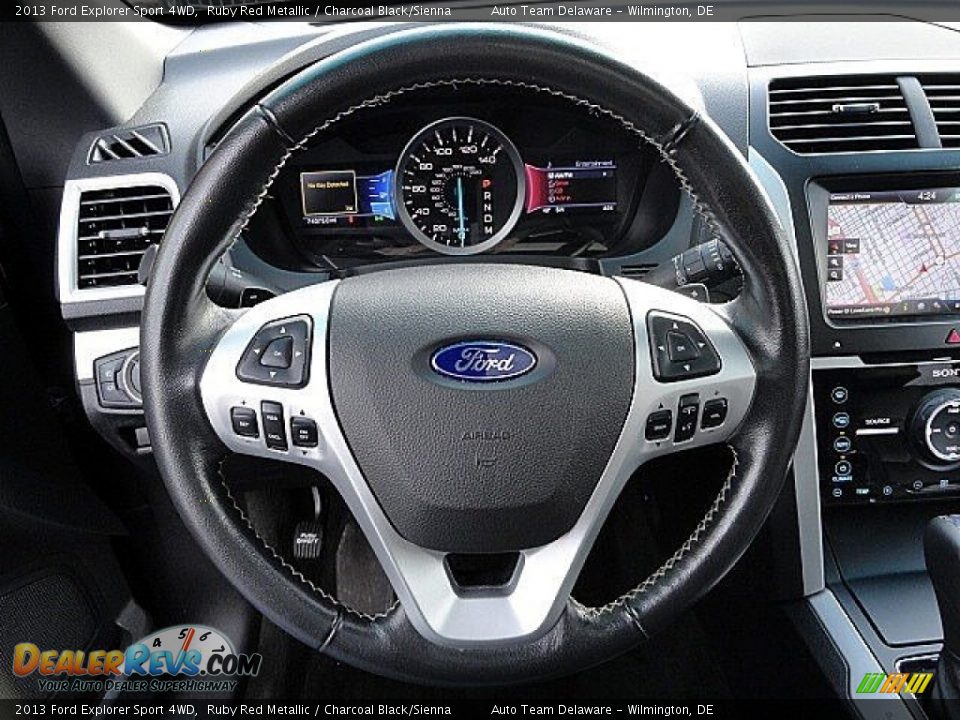 2013 Ford Explorer Sport 4WD Steering Wheel Photo #29