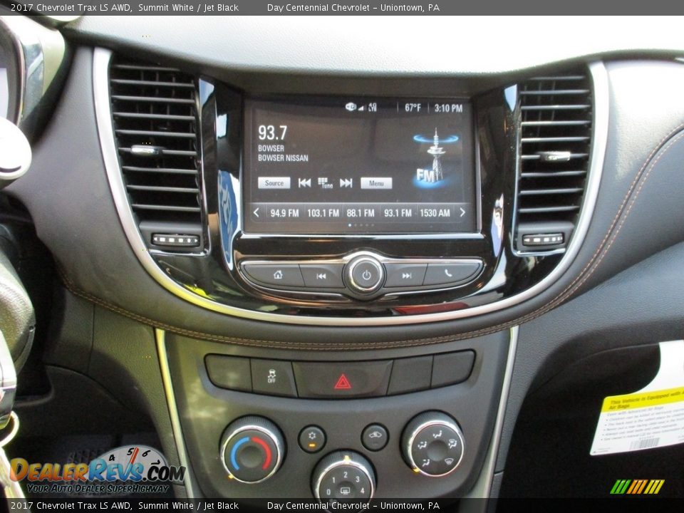 2017 Chevrolet Trax LS AWD Summit White / Jet Black Photo #17