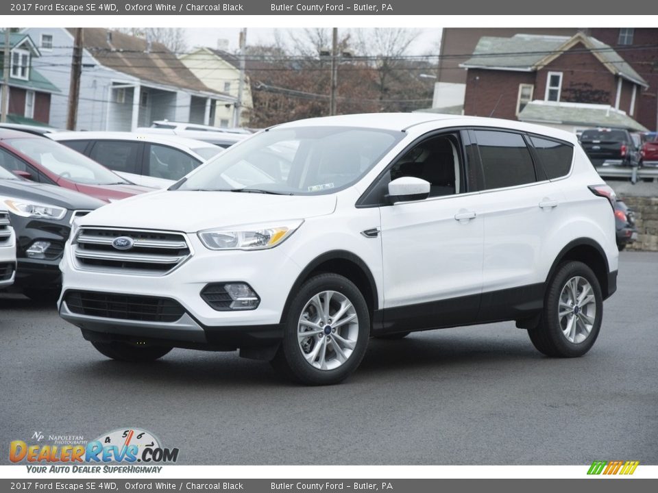 2017 Ford Escape SE 4WD Oxford White / Charcoal Black Photo #1