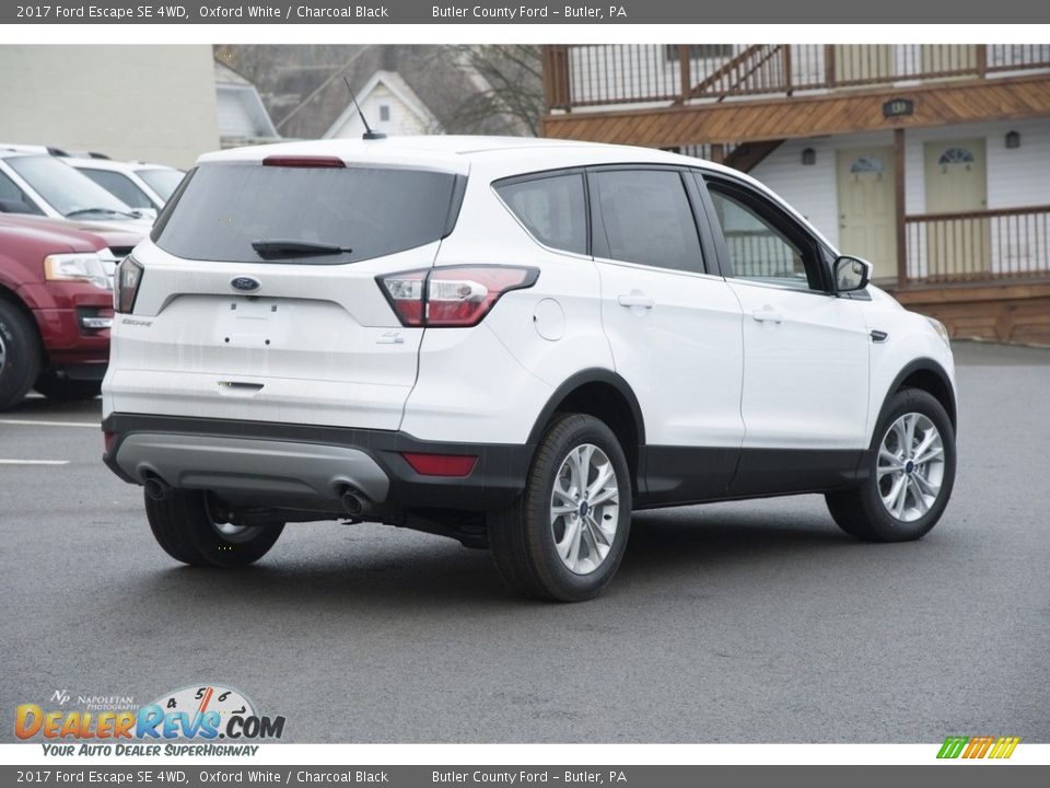 2017 Ford Escape SE 4WD Oxford White / Charcoal Black Photo #3