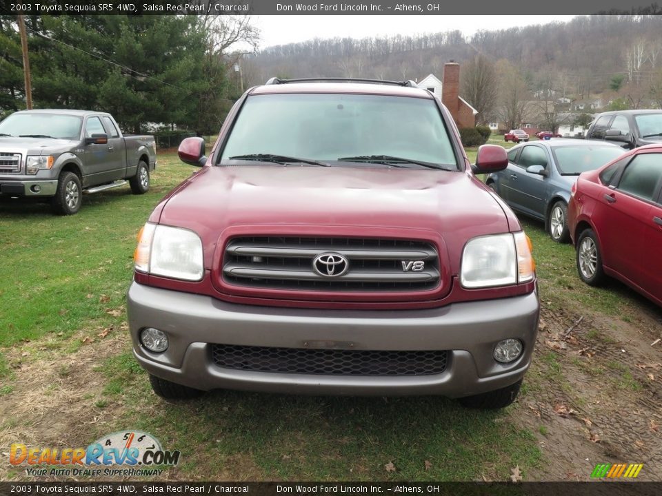 2003 Toyota Sequoia SR5 4WD Salsa Red Pearl / Charcoal Photo #2