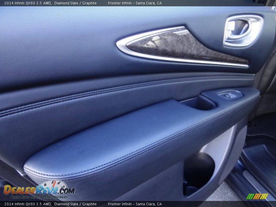 2014 Infiniti QX60 3.5 AWD Diamond Slate / Graphite Photo #11